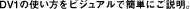 DV1の使い方をビジュアルで簡単にご説明。